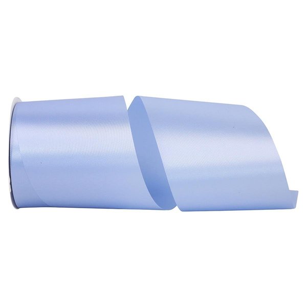 Reliant Ribbon 4 in. 50 Yards Single Face Satin Allure Ribbon, Light Blue 4700-052-10K